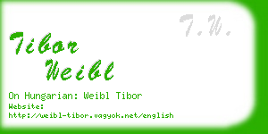 tibor weibl business card